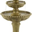 John Timberland Sag Harbor 66" High Stone 4-Tier LED Outdoor Floor Fountain