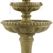 John Timberland Sag Harbor 66" High Stone 4-Tier LED Outdoor Floor Fountain