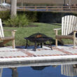 Fire Sense 35-in W Bronze Steel Wood-Burning Fire Pit