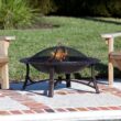 Fire Sense 35-in W Bronze Steel Wood-Burning Fire Pit