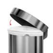 simplehuman 45-Liter Brushed Stainless Steel Indoor Kitchen Step Trash Can