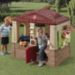 Step2 Neat & Tidy Cottage II Brown Playhouse Plastic Kids Outdoor Toy
