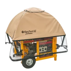 GenTent XL Universal Kit (Extreme, Tan) For Large Open Frame Generators Generator Cover
