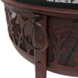 Sunnydaze Decor 34-in W Bronze Steel Wood-Burning Fire Pit