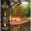Hanover 5118-BTU 120-Volt Black Stainless Steel Electric Patio Heater