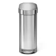 Simplehuman 45-Liter Brushed Stainless Steel Indoor Kitchen Step Trash Can