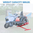 LZBEITEM Lawn Mower Lift Jack - 882 lbs Capacity for Tractors and Zero Turn Lawn Mowers Red