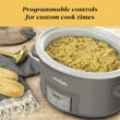 Crock-Pot Programmable 7-Quart Cook and Carry Slow Cooker, Grey