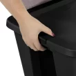 Sterilite 18 Gallon Tote Box Plastic Adult, Black, Set of 8