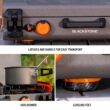 Blackstone Adventure Ready 14” Propane Camping Griddle with Side Burner