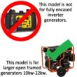 GenTent XL Universal Kit (Extreme, Tan) For Large Open Frame Generators Generator Cover