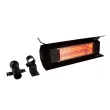 Well Traveled Living 5118-BTU 110-Volt Black Stainless Steel Electric Patio Heater