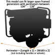 GenTent XL Universal Kit (Extreme, Black) For Large Open Frame Generators Generator Cover