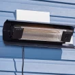 Well Traveled Living 5118-BTU 110-Volt Black Stainless Steel Electric Patio Heater
