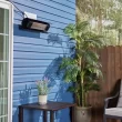 Well Traveled Living 5118-BTU 110-Volt Black Stainless Steel Electric Patio Heater