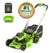 Greenworks 2546502 60V 21" Push Lawn Mower + (1) 5.0 Ah Battery & Charger