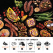 Blackstone 2-Burner 28” Propane Griddle with Hood and Omnivore Griddle Plate