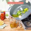 Beautiful All-in-One 4 QT Hero Pan with Steam Insert, 3 Pc Set, Cornflower Blue by Drew Barrymore