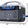 DaranEner Portable Power Station 56000mAh, 179.2Wh LiFePO4 Battery Backup w/ 2 300W (Peak 600W) AC Outlets