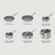 Ninja CW39010ST NeverStick Ceramic Pro,Non-Stick Pots & Pans Set with Glass Lids, PTFE Free