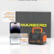 MARBERO 150W Peak Solar Generator with 30W Solar Panel 111Wh Camping Portable Power Station 110V Power Bank