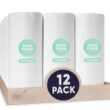 Cloud Paper Save Trees Co.Bamboo Paper Towels 12pk - 1800 Sheets Unbleached Paper Towels Rolls Ultra Absorbent