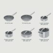 Ninja CW39010GY NeverStick Ceramic Pro, Non-Stick Pots & Pans Set with Glass Lids, PTFE Free, Ceramic Coated, Stainless Steel, Gray