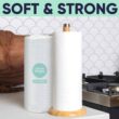 Cloud Paper Save Trees Co.Bamboo Paper Towels 12pk - 1800 Sheets Unbleached Paper Towels Rolls Ultra Absorbent