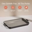 Our Place Griddle Pan - Versatile Nonstick Ceramic Sheet Pan & Stovetop Griddle, 5 Qt Capacity, Oven Safe up to 450°F, Char