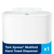 Tork Xpress Paper Towel Dispenser, White, Compact for Home Use, Fits H2 Hand Towels Tork Xpress Paper Towel Dispenser, White, Compact for Home Use, Fits H2 Hand Towels
