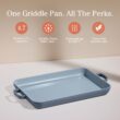 Our Place Griddle Pan - Versatile Nonstick Ceramic Sheet Pan & Stovetop Griddle, 5 Qt Capacity, Blue Salt