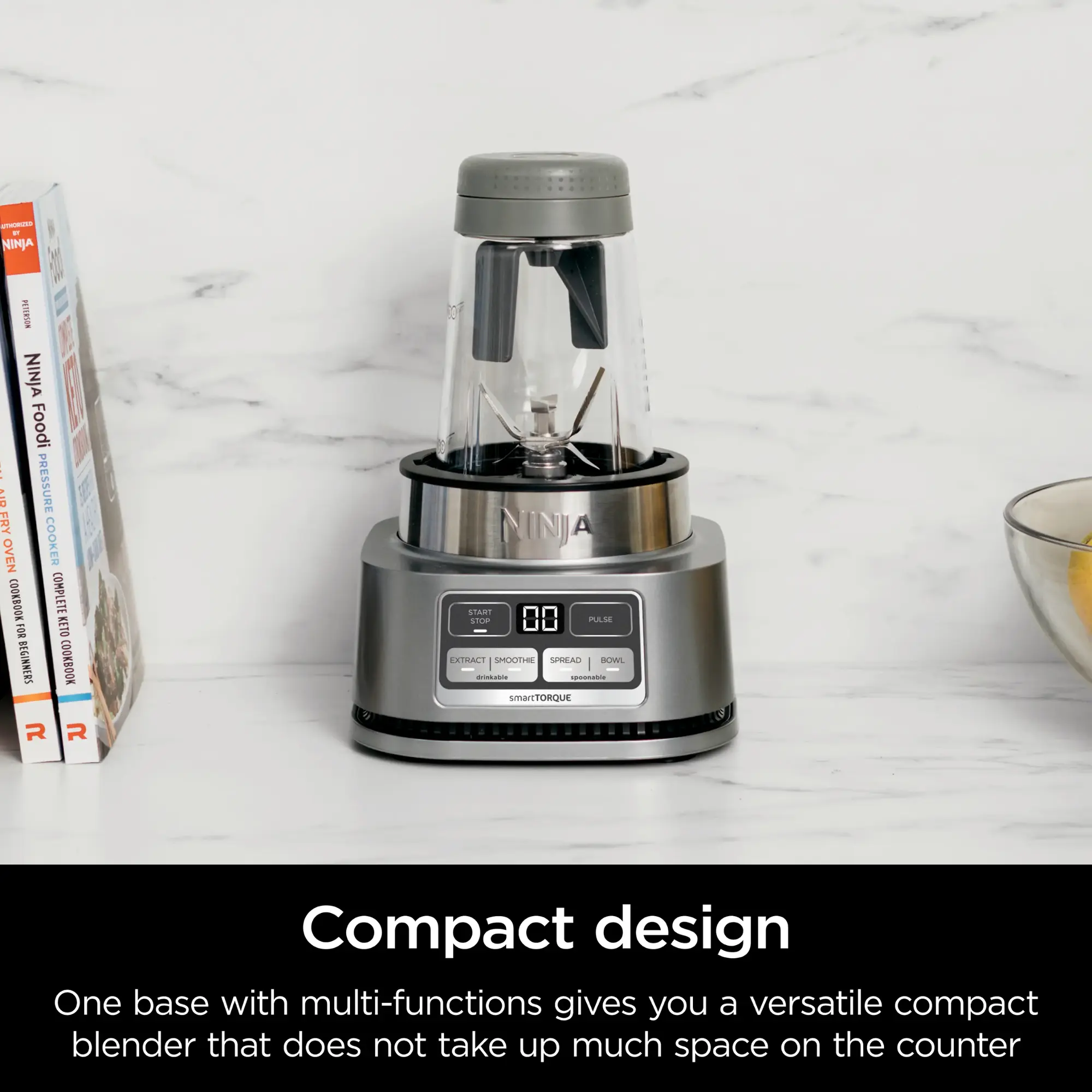 Ninja - Foodi Smoothie Bowl Maker and Nutrient Extractor 1200WP smartTORQUE 4 Auto-iQ Presets - Silver Ninja - Foodi Smoothie Bowl Maker and Nutrient Extractor 1200WP smartTORQUE 4 Auto-iQ Presets - Silver - Image 7