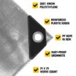 Core Tarps 30-ft x 30-ft Silver Waterproof Standard Polyethylene 10-mil Tarp