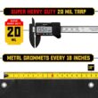 Core Tarps 20-ft x 20-ft Black Waterproof Commercial Polyethylene 20-mil Tarp