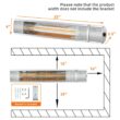 BABOOM 5000-BTU 120-Volt Sliver Aluminum Electric Patio Heater