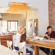 BABOOM 5000-BTU 120-Volt Sliver Aluminum Electric Patio Heater