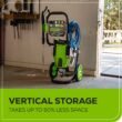 Greenworks Pro 2700 PSI 2.3-GPM Cold Water Electric Pressure Washer with 5 Spray Tips