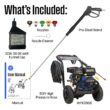 Westinghouse WPX3600 5 Included Nozzles Heavy Duty 3600 PSI 2.7-GPM Cold Water Gas Pressure Washer with 5 Spray Tips