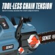 SENIX 60-volt Max 18-in Battery 4 Ah Chainsaw (Battery and Charger Included) SENIX 60-volt Max 18-in Battery 4 Ah Chainsaw (Battery and Charger Included)