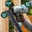 Metabo HPT 3-1/4-in 21-Degree Corded Pneumatic Roundhead Framing Nailer