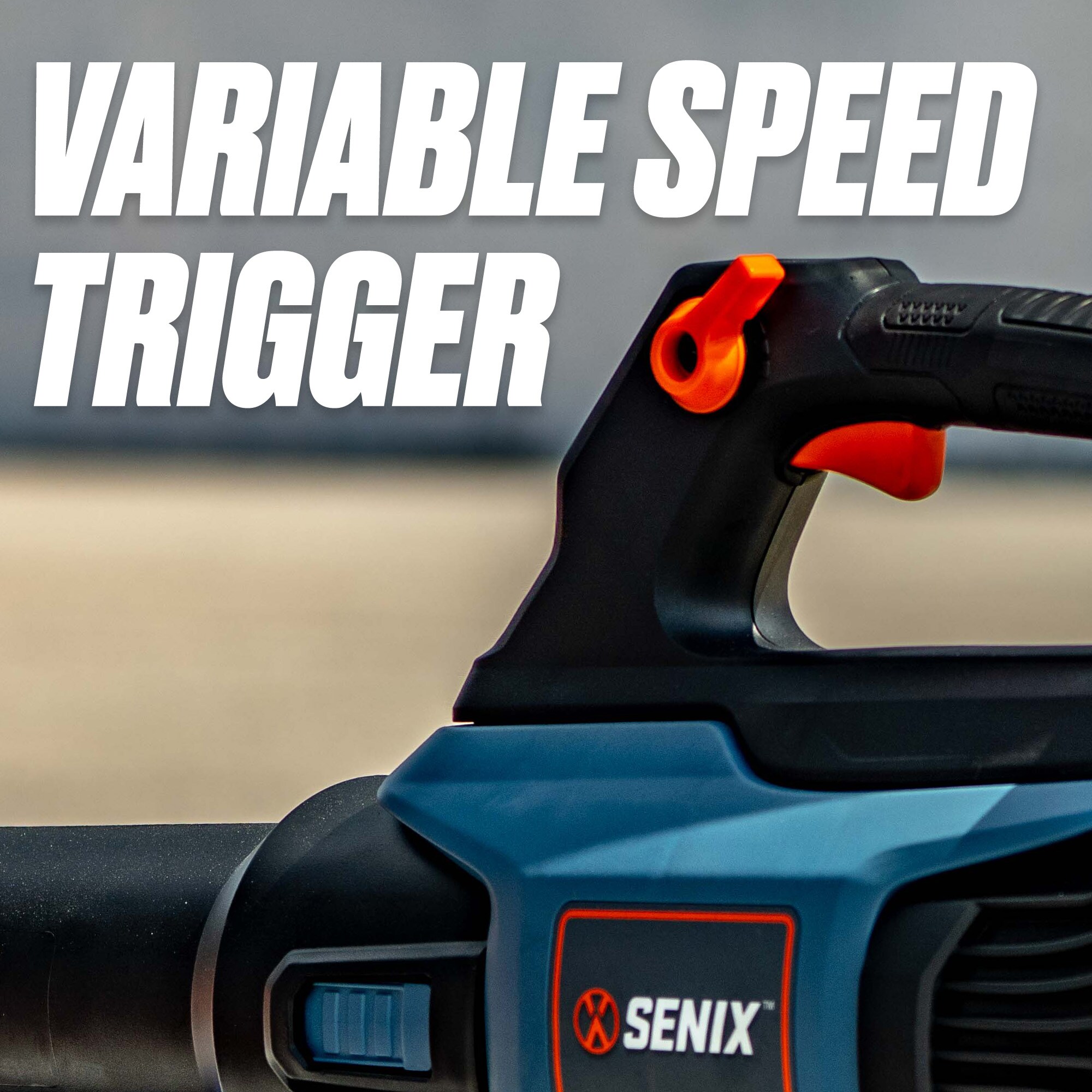 SENIX 60-volt Max 810-CFM 170-MPH Battery Handheld Leaf Blower 4 Ah (Battery and Charger Included) SENIX 60-volt Max 810-CFM 170-MPH Battery Handheld Leaf Blower 4 Ah (Battery and Charger Included) - Image 2