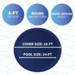 Blue Wave 28-ft x 28-ft Gold Polyethylene Winter Round Pool Cover