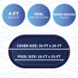 Blue Wave 29-ft x 20-ft Gold Polyethylene Winter Oval Pool Cover