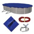 Blue Wave 36-ft x 20-ft Gold Polyethylene Winter Oval Pool Cover
