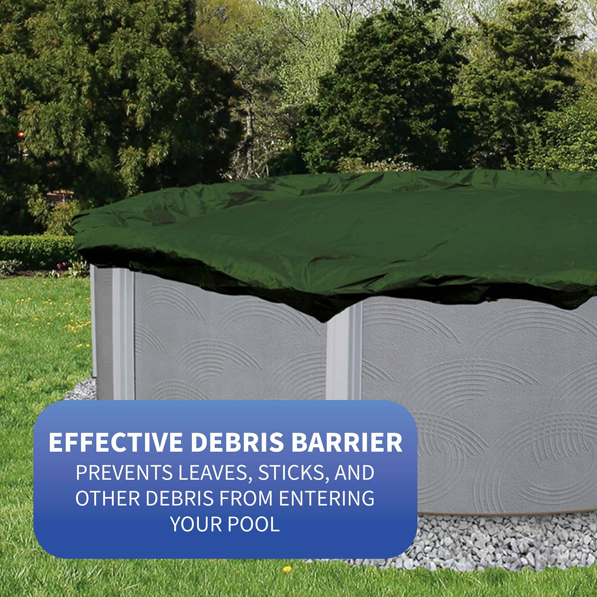 Blue Wave 32-ft x 32-ft Silver Polyethylene Winter Round Pool Cover Blue Wave 32-ft x 32-ft Silver Polyethylene Winter Round Pool Cover - Image 2