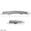 Stalwart 8.86-ft x 77-ft 2200-lb Capacity Arched Folding Loading Ramp