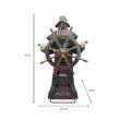 Haunted Living 6-ft Haunted Harbor Talking LED Steering Captain Animatronic