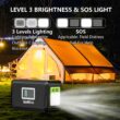 GENSROCK Portable Power Station, 88Wh Outdoor Solar Generator, Lithium Battery Power Bank with 110V/150W Peak AC Outlet