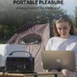 DaranEner Portable Power Station 56000mAh, 179.2Wh LiFePO4 Battery Backup w/ 2 300W (Peak 600W) AC Outlets