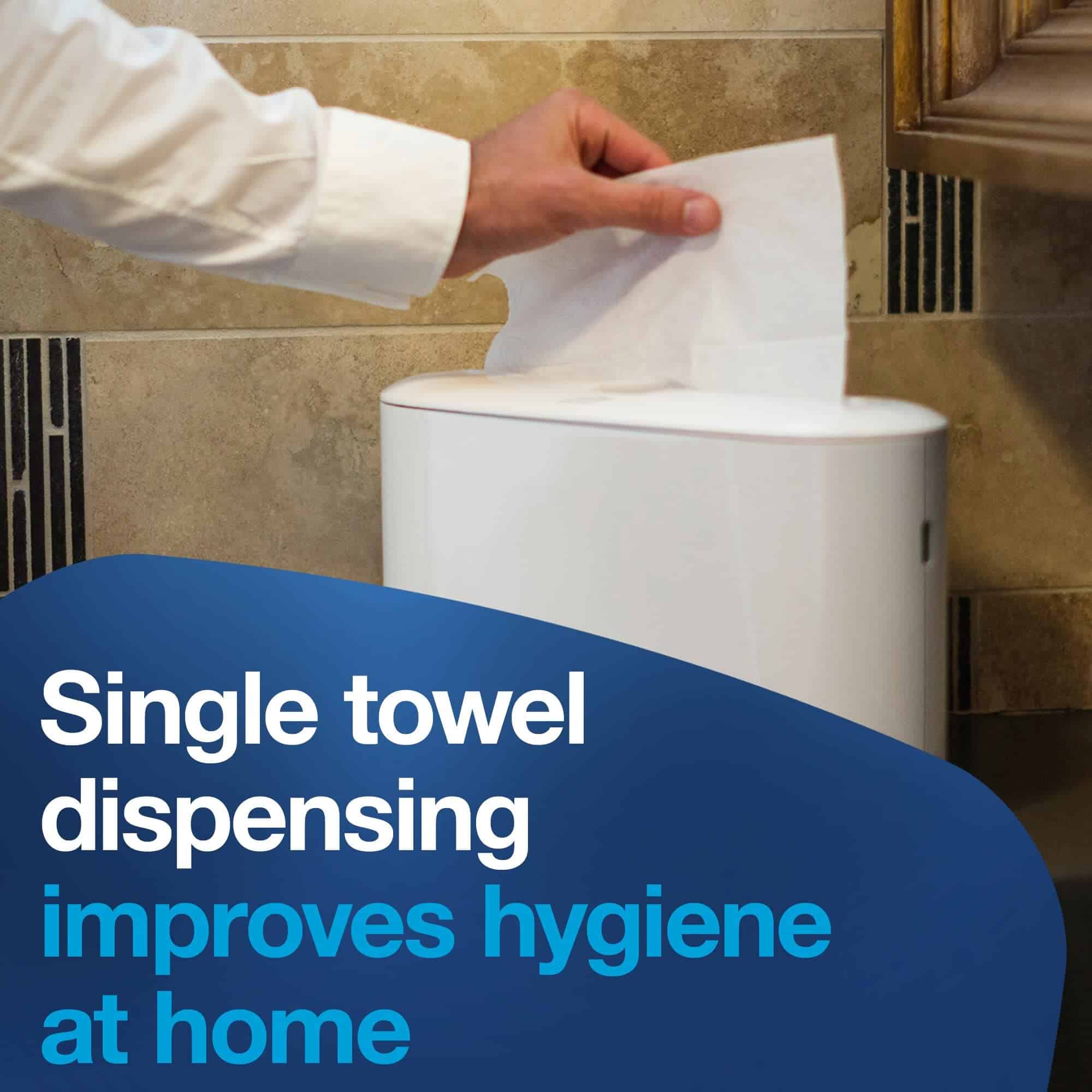 Tork Xpress Paper Towel Dispenser, White, Compact for Home Use, Fits H2 Hand Towels Tork Xpress Paper Towel Dispenser, White, Compact for Home Use, Fits H2 Hand Towels - Image 5